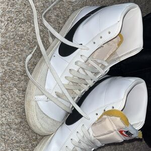 Nike White and Black Athletic Shoes